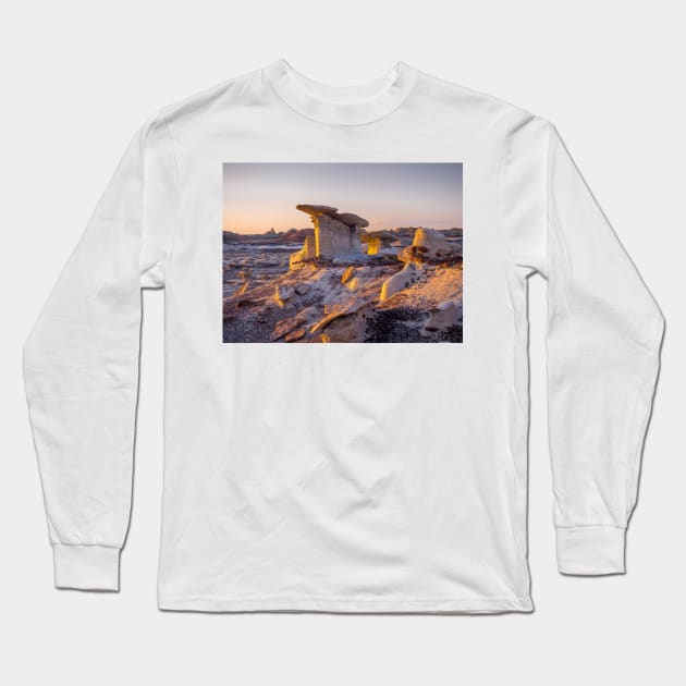 Bisti Badlands Long Sleeve T-Shirt by algill